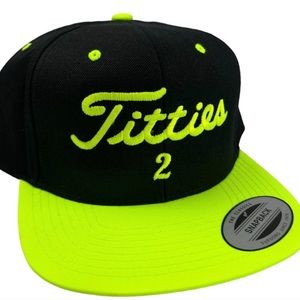 Titties SnapBack Golf Hat NWT